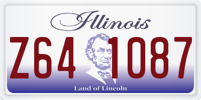 IL license plate Z641087