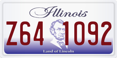IL license plate Z641092