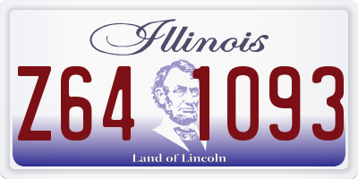 IL license plate Z641093