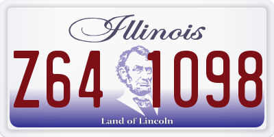 IL license plate Z641098