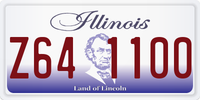 IL license plate Z641100