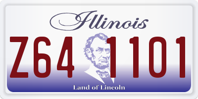 IL license plate Z641101