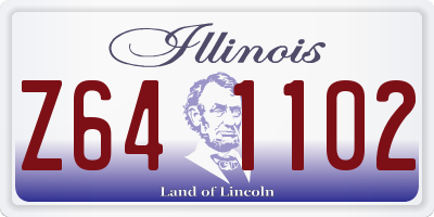 IL license plate Z641102