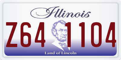 IL license plate Z641104
