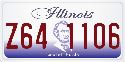 IL license plate Z641106