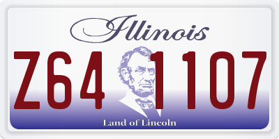 IL license plate Z641107