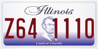 IL license plate Z641110