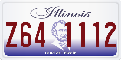 IL license plate Z641112
