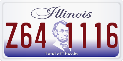 IL license plate Z641116