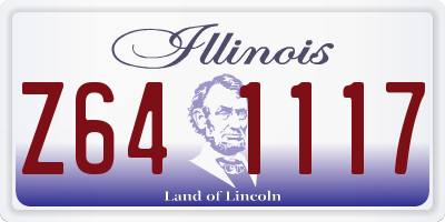 IL license plate Z641117