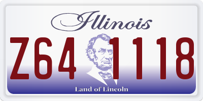 IL license plate Z641118