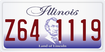 IL license plate Z641119