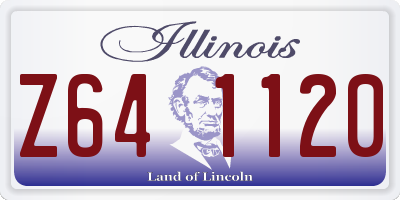 IL license plate Z641120