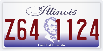 IL license plate Z641124