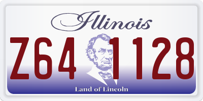 IL license plate Z641128