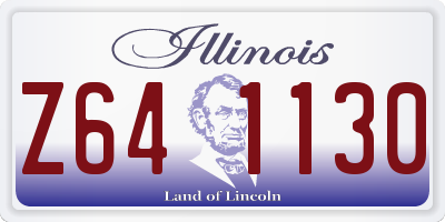IL license plate Z641130