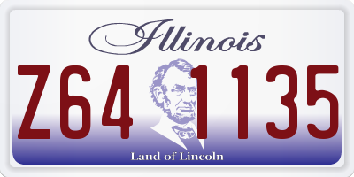 IL license plate Z641135