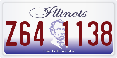 IL license plate Z641138
