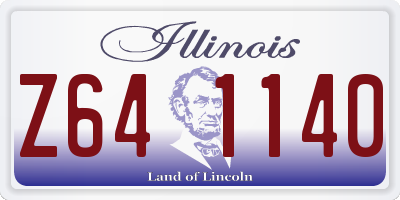 IL license plate Z641140