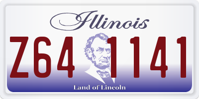 IL license plate Z641141