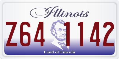IL license plate Z641142
