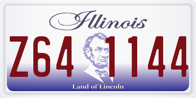 IL license plate Z641144