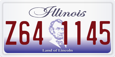 IL license plate Z641145