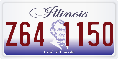 IL license plate Z641150