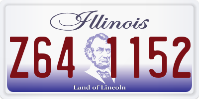 IL license plate Z641152