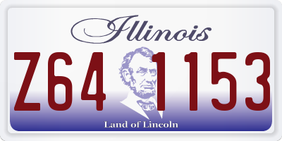 IL license plate Z641153