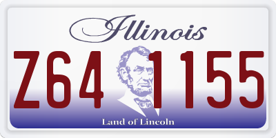 IL license plate Z641155