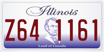 IL license plate Z641161