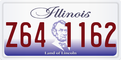IL license plate Z641162