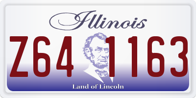 IL license plate Z641163