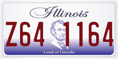 IL license plate Z641164