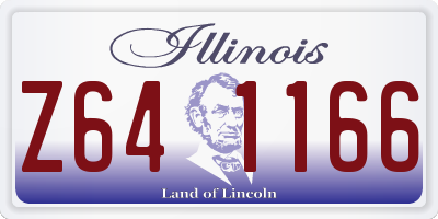IL license plate Z641166