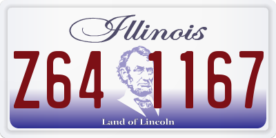 IL license plate Z641167