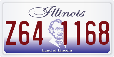 IL license plate Z641168