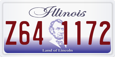 IL license plate Z641172