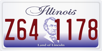 IL license plate Z641178