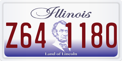 IL license plate Z641180
