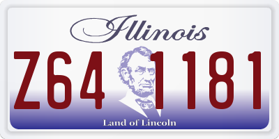 IL license plate Z641181