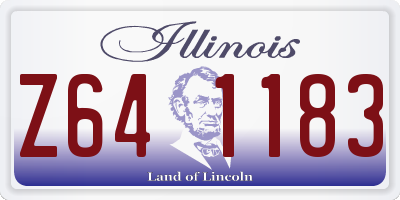 IL license plate Z641183