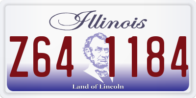 IL license plate Z641184