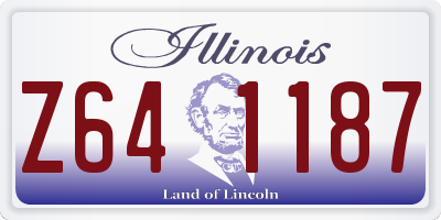 IL license plate Z641187