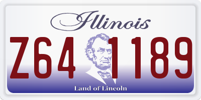 IL license plate Z641189