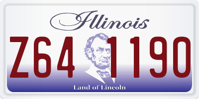 IL license plate Z641190