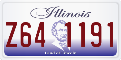 IL license plate Z641191