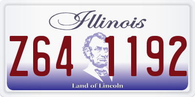 IL license plate Z641192