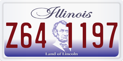 IL license plate Z641197